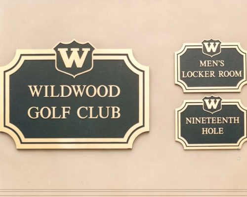 address_plaque_golf_club_plaque_set